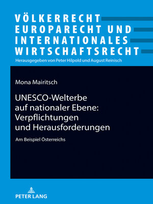 cover image of UNESCO-Welterbe auf nationaler Ebene